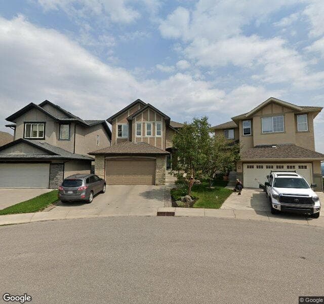Street view of 386 Tuscany Ravine Road NW, Calgary
