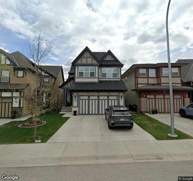 Street view of 14 Masters Villas SE, Calgary