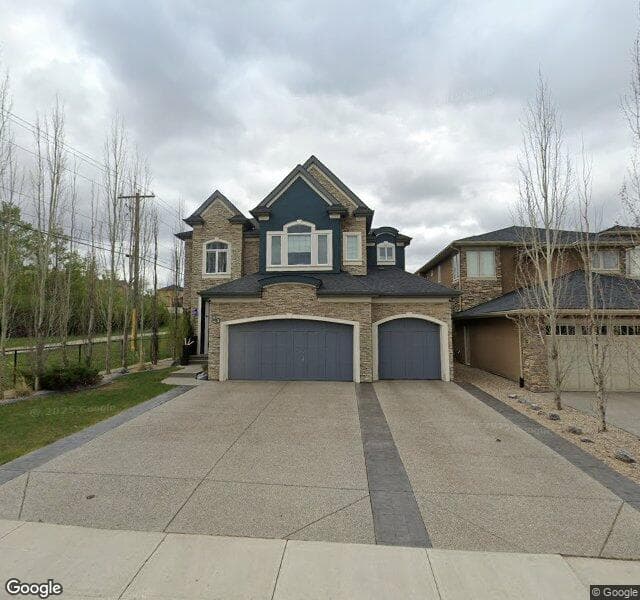 Street view of 93 Evergreen Mount SW, Calgary