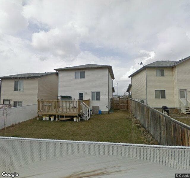 Street view of 7706 Laguna Way NE, Calgary