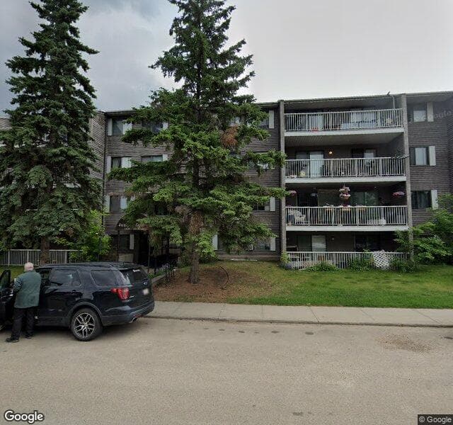 Street view of 408-10131 159 Street NW, Edmonton