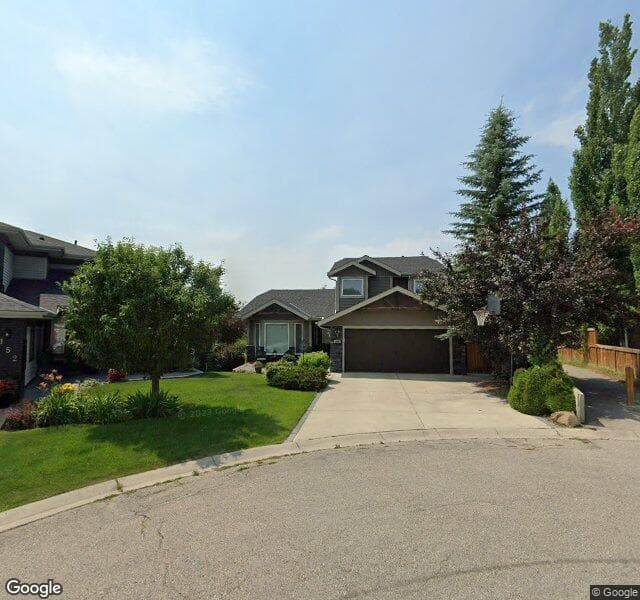 Street view of 148 Woodford Close SW, Calgary