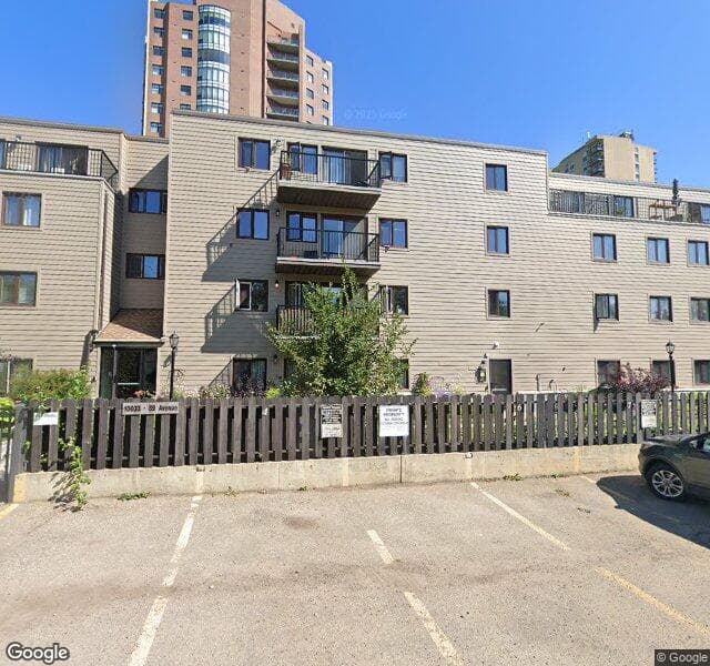Street view of 302-10033 89 Avenue NW, Edmonton