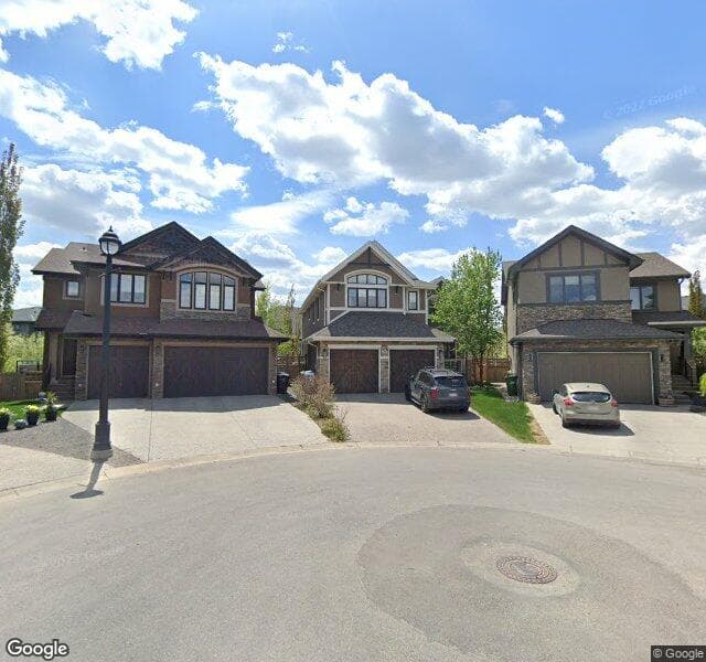 Street view of 44 W Coach Court SW, Calgary