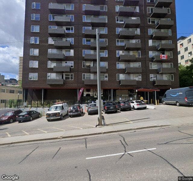 Street view of 103-9930 Bellamy Hill NW, Edmonton