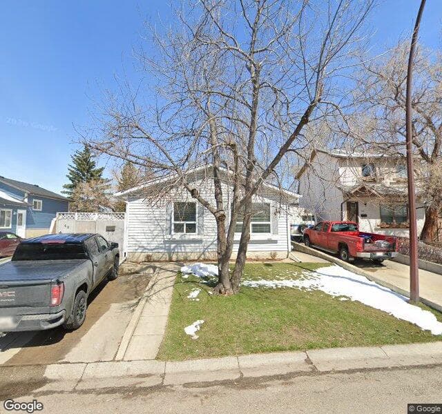 Street view of 48 Castleglen Place NE, Calgary