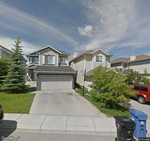 Street view of 212 Bridlewood Common SW, Calgary