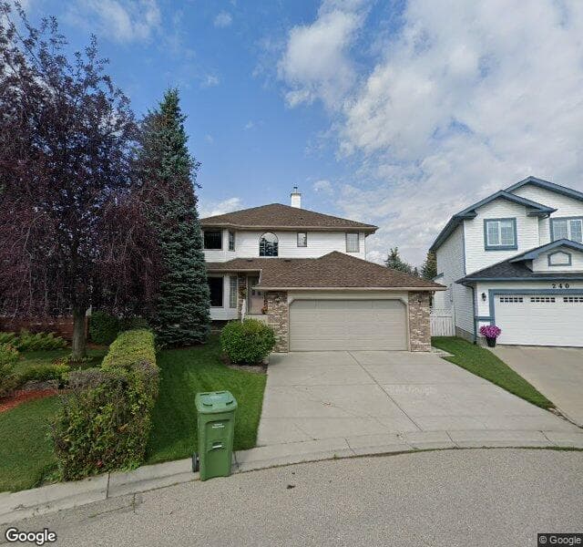 Street view of 236 Valley Ridge Court NW, Calgary