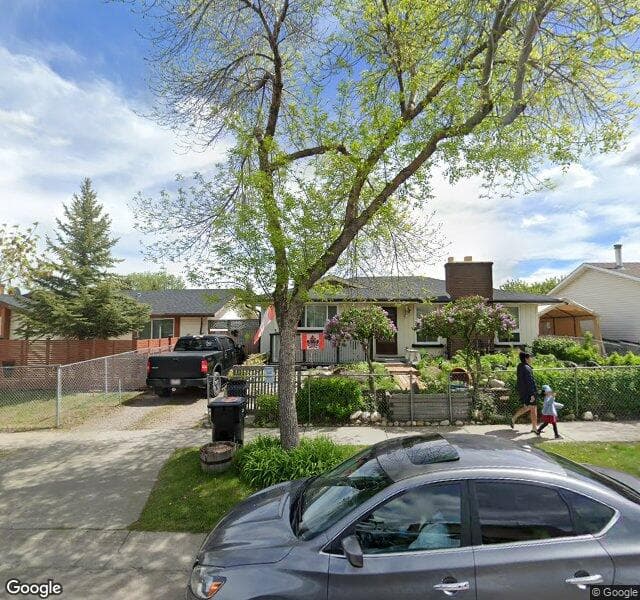 Street view of 3319 Radcliffe Drive SE, Calgary