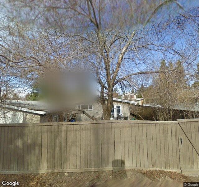 Street view of 6408 Larkspur Way SW, Calgary