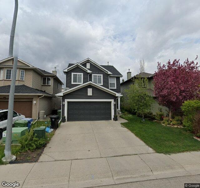 Street view of 2012 Bridlemeadows Manor SW, Calgary