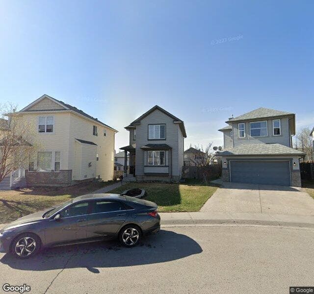 Street view of 87 Coville Close NE, Calgary
