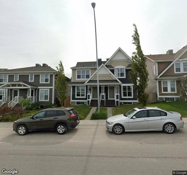 Street view of 40 Auburn Meadows Boulevard SE, Calgary