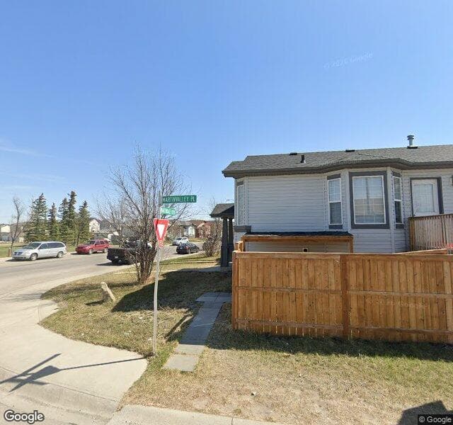 Street view of 1106 Martindale Boulevard NE, Calgary