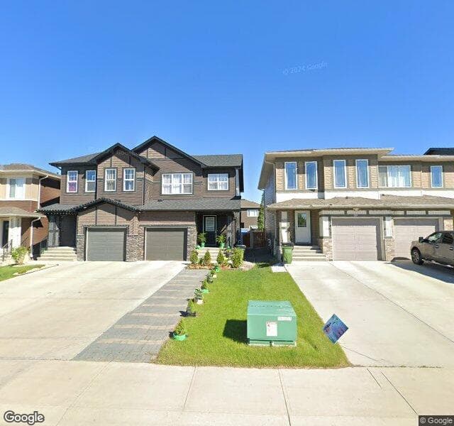 Street view of 424 Crystallina Nera Drive NW, Edmonton