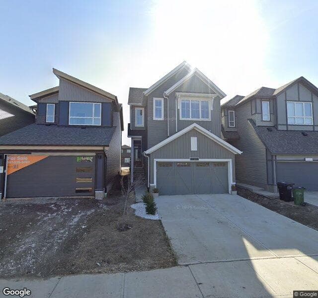 Street view of 17347 3 Street NW, Edmonton