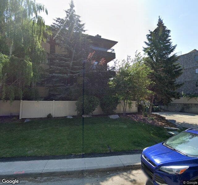 Street view of 301-3719B 49 Street NW, Calgary
