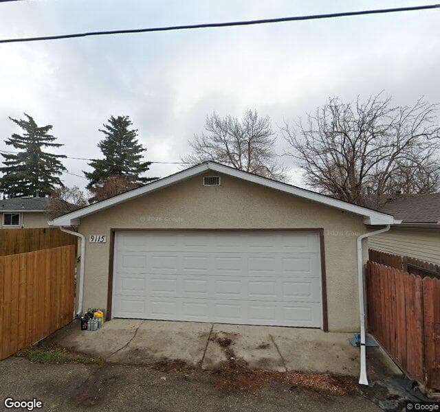 Street view of 9115 Academy Drive SE, Calgary