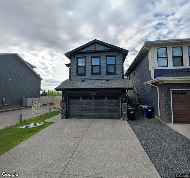 Street view of 222 W Grove Lane SW, Calgary