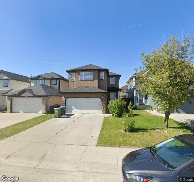 Street view of 6114 Saddlehorn Drive NE, Calgary