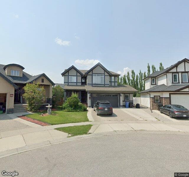 Street view of 27 Elgin Estates Cove SE, Calgary