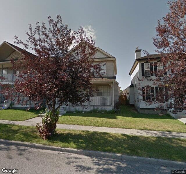 Street view of 166 Prestwick Landing SE, Calgary
