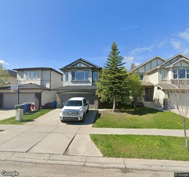 Street view of 602 Chaparral Drive SE, Calgary