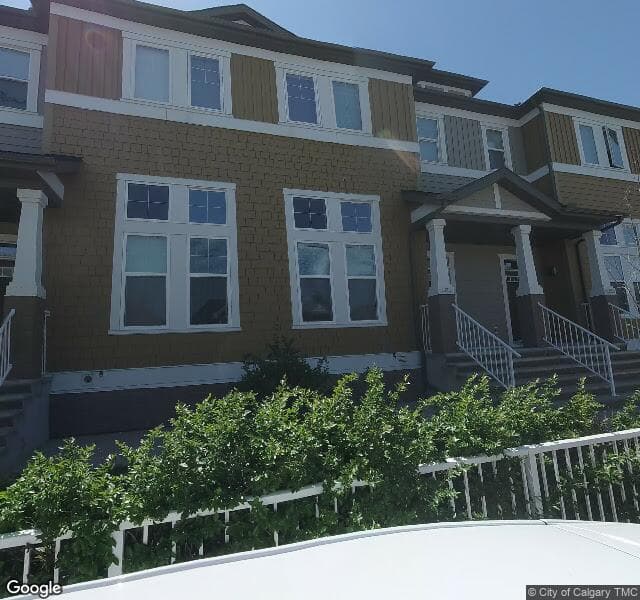 Street view of 409 Evanston Square NW, Calgary