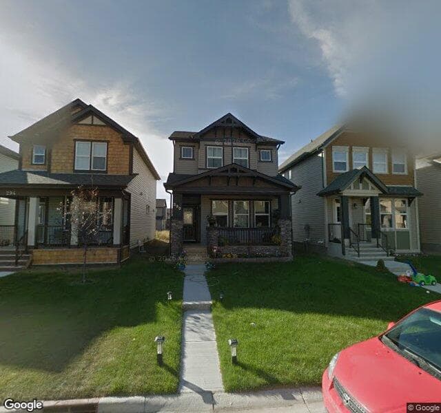 Street view of 290 Skyview Springs Gardens NE, Calgary