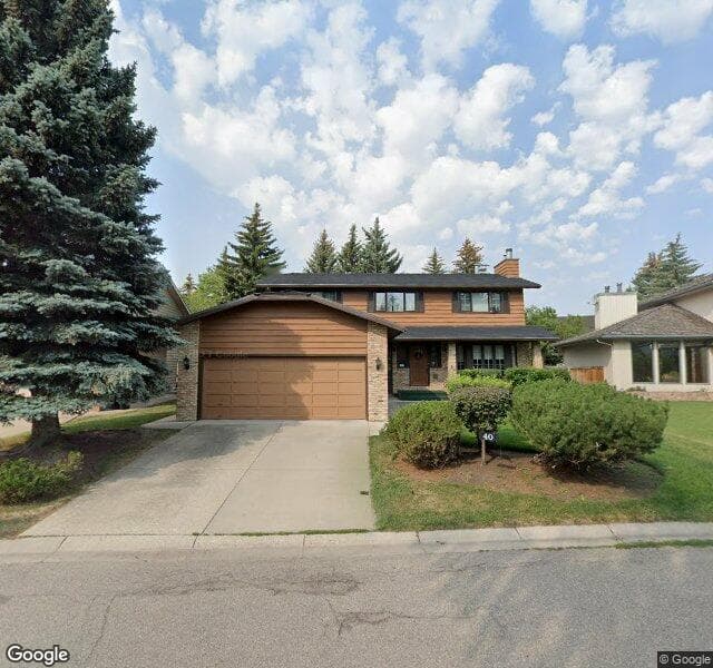 Street view of 40 Wood Willow Place SW, Calgary