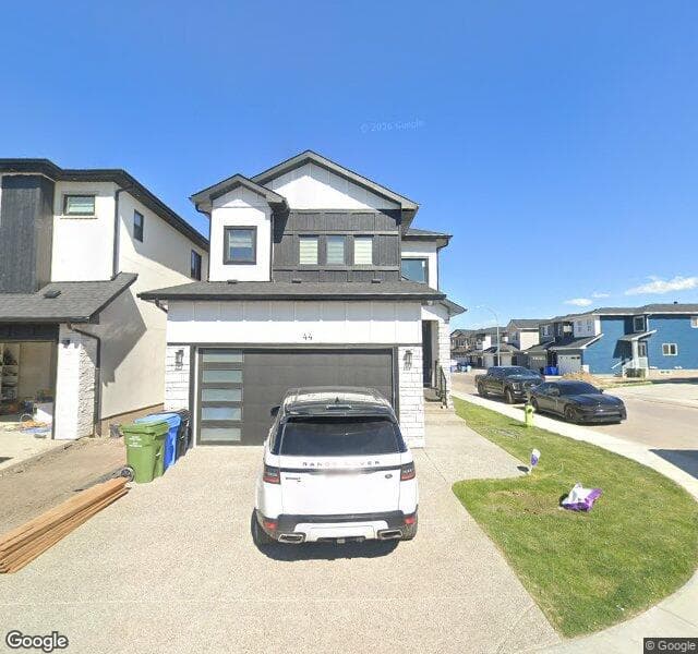 Street view of 44 Saddlecrest Manor NE, Calgary