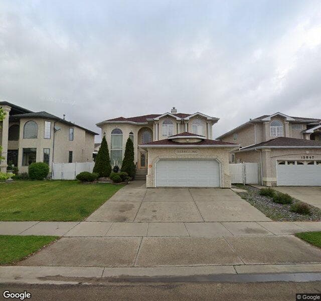 Street view of 15951 88 Street NW, Edmonton