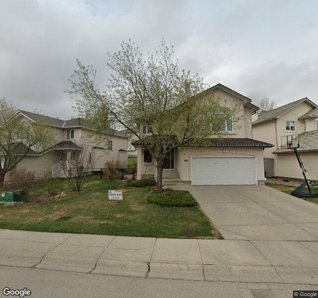Street view of 660 Hamptons Drive NW, Calgary