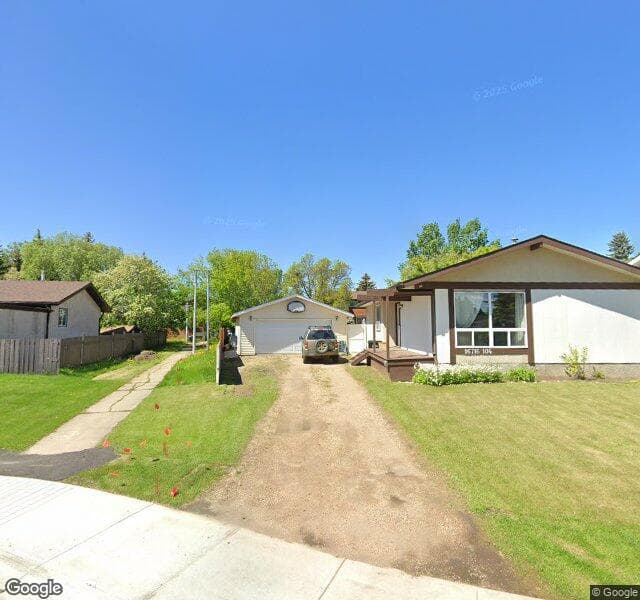 Street view of 16716 104 Street NW, Edmonton