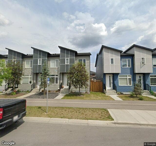 Street view of 322 Redstone Boulevard NE, Calgary