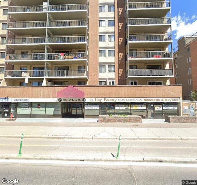 Street view of 708-1334 12 Avenue SW, Calgary