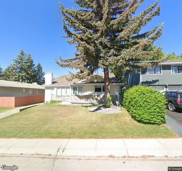 Street view of 5407 Barrett Drive NW, Calgary