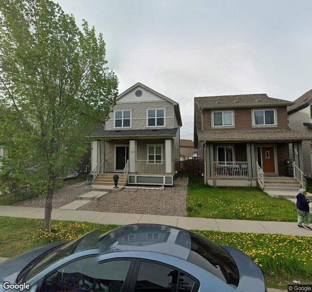 Street view of 472 Copperpond Boulevard SE, Calgary