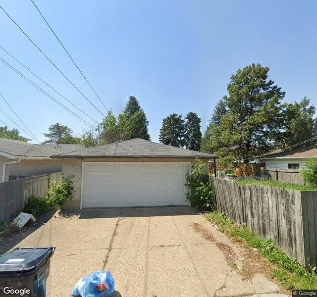 Street view of 13319 104 Street NW, Edmonton