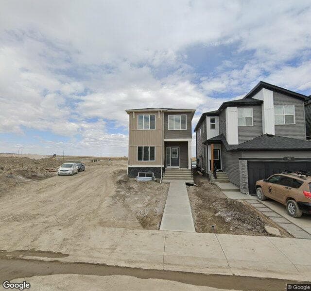 Street view of 16 Lewiston View NE, Calgary