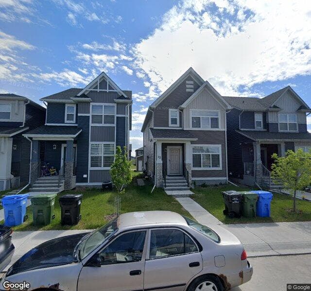 Street view of 42 Corner Ridge Mews NE, Calgary