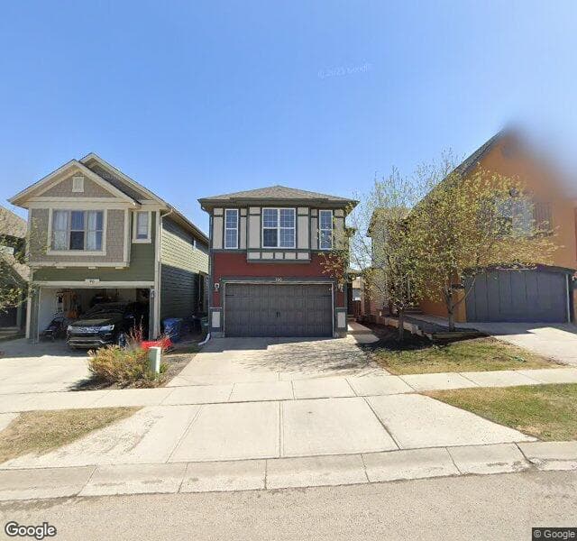 Street view of 100 Sage Valley Drive NW, Calgary