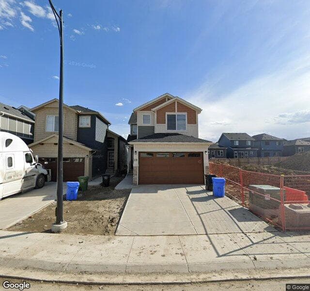 Street view of 33 Homestead View NE, Calgary