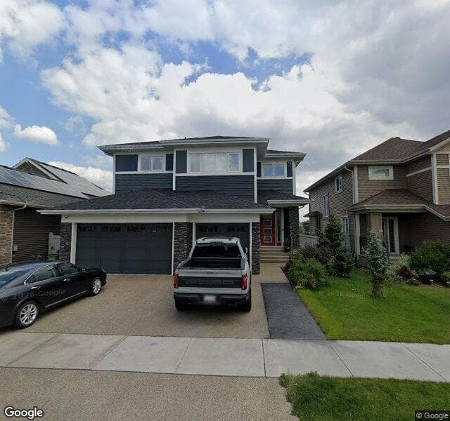 Street view of 7459 Colonel Mewburn Road NW, Edmonton