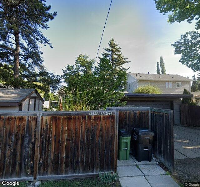 Street view of 14715 90 Avenue NW, Edmonton
