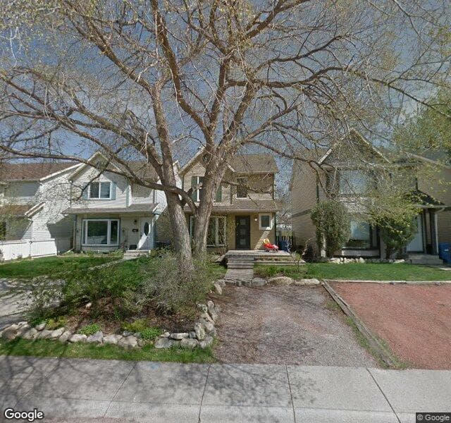Street view of 54 Queen Anne Close SE, Calgary