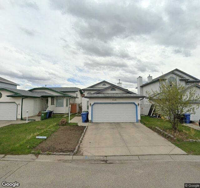 Street view of 149 Saratoga Close NE, Calgary