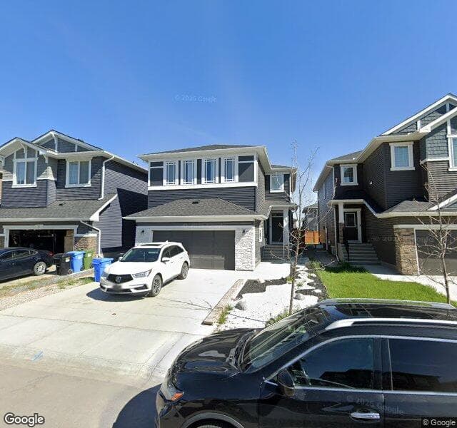 Street view of 78 Creekside Avenue SW, Calgary