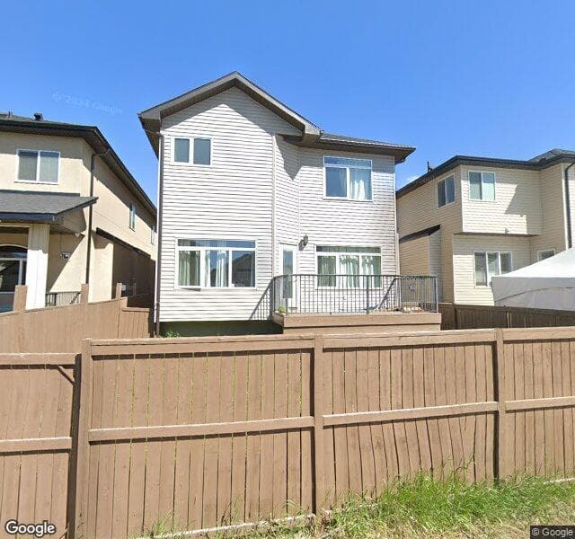 Street view of 8221 Saddlebrook Drive NE, Calgary