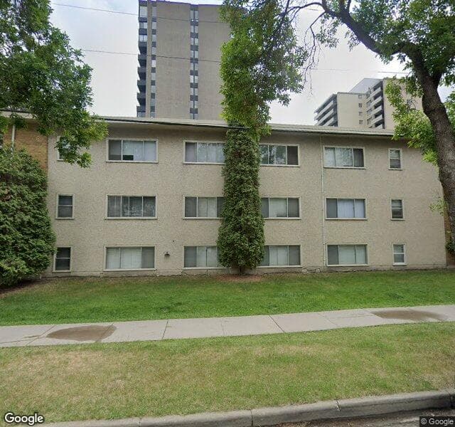 Street view of 11-10190 115 Street NW, Edmonton